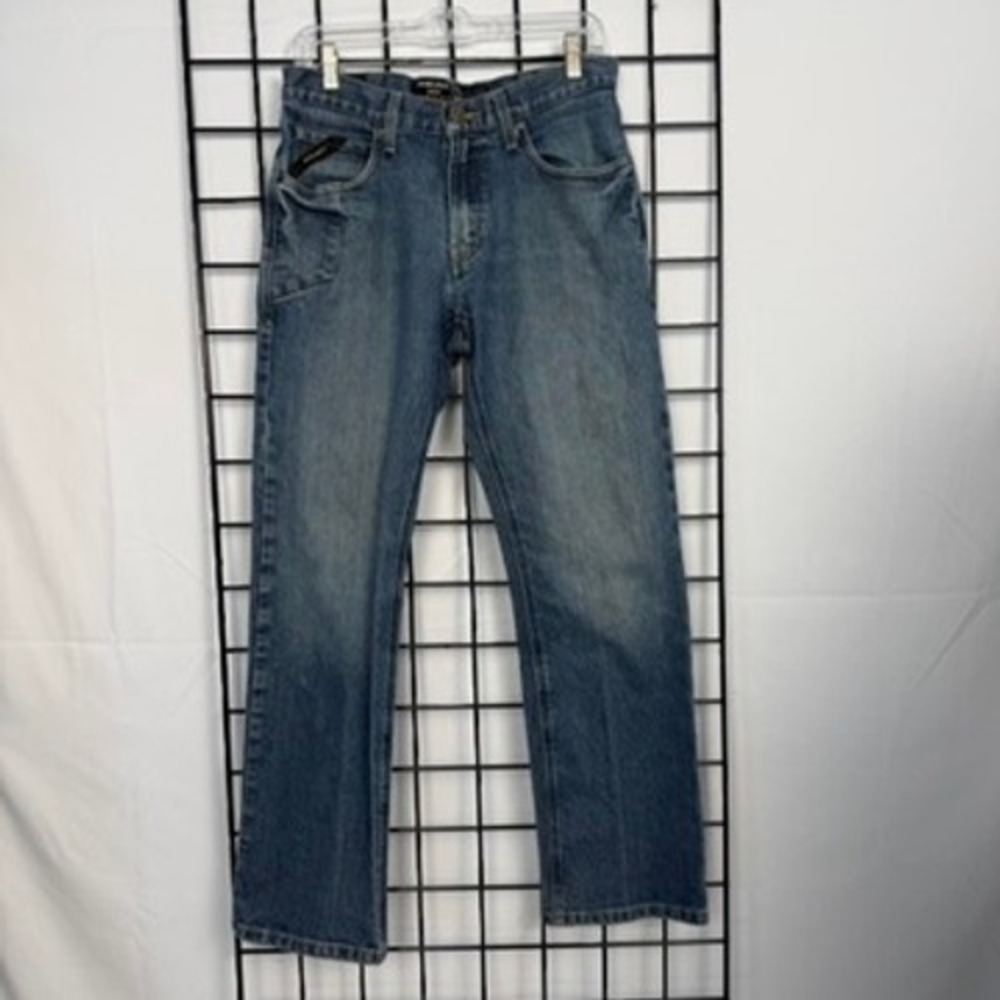 Ariat Rebar M4 Relaxed Boot Cut Jeans Mens 30x32 Blue Medium Wash Denim Workwear